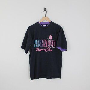 Vintage 90s Nashville Designer Series, Rose Graphic T-Shirt, Size XL,